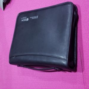 Leather Padfolio Folder Zipper